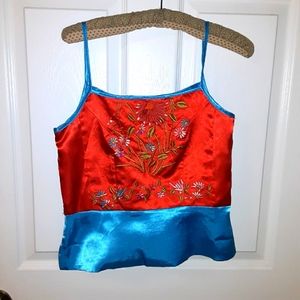 Vintage embroidered 90s top